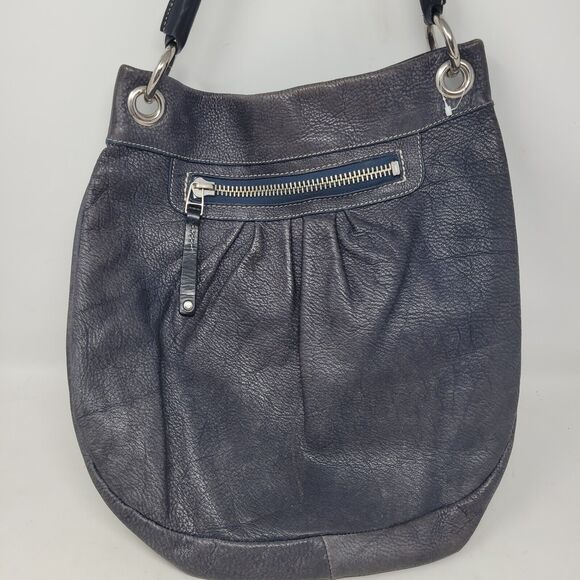 Roots Canada Olivia Gray Hobo Handbag Quality Leather Shoulder Bag